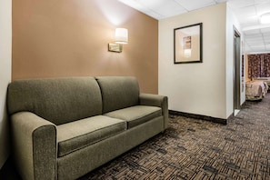 Desk, blackout curtains, iron/ironing board, free WiFi