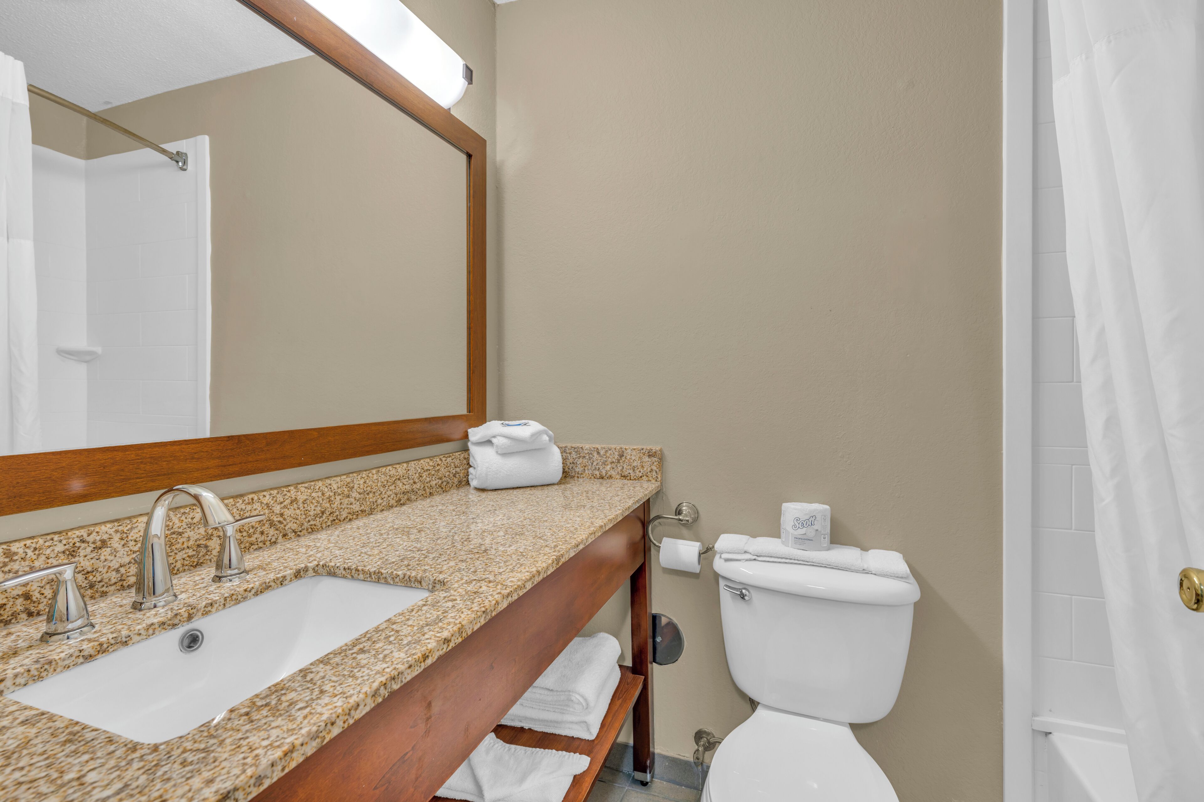 Free toiletries, hair dryer, towels, soap
