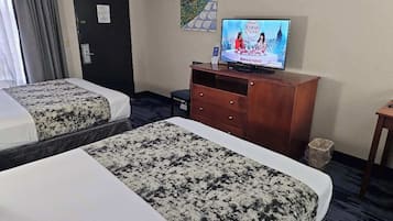 Standard Room, 2 Queen Beds, Non Smoking, Microwave | Desk, iron/ironing board, cribs/infant beds, rollaway beds