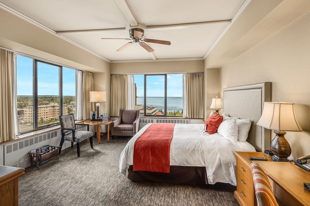 Premium bedding, down duvets, pillow-top beds, in-room safe