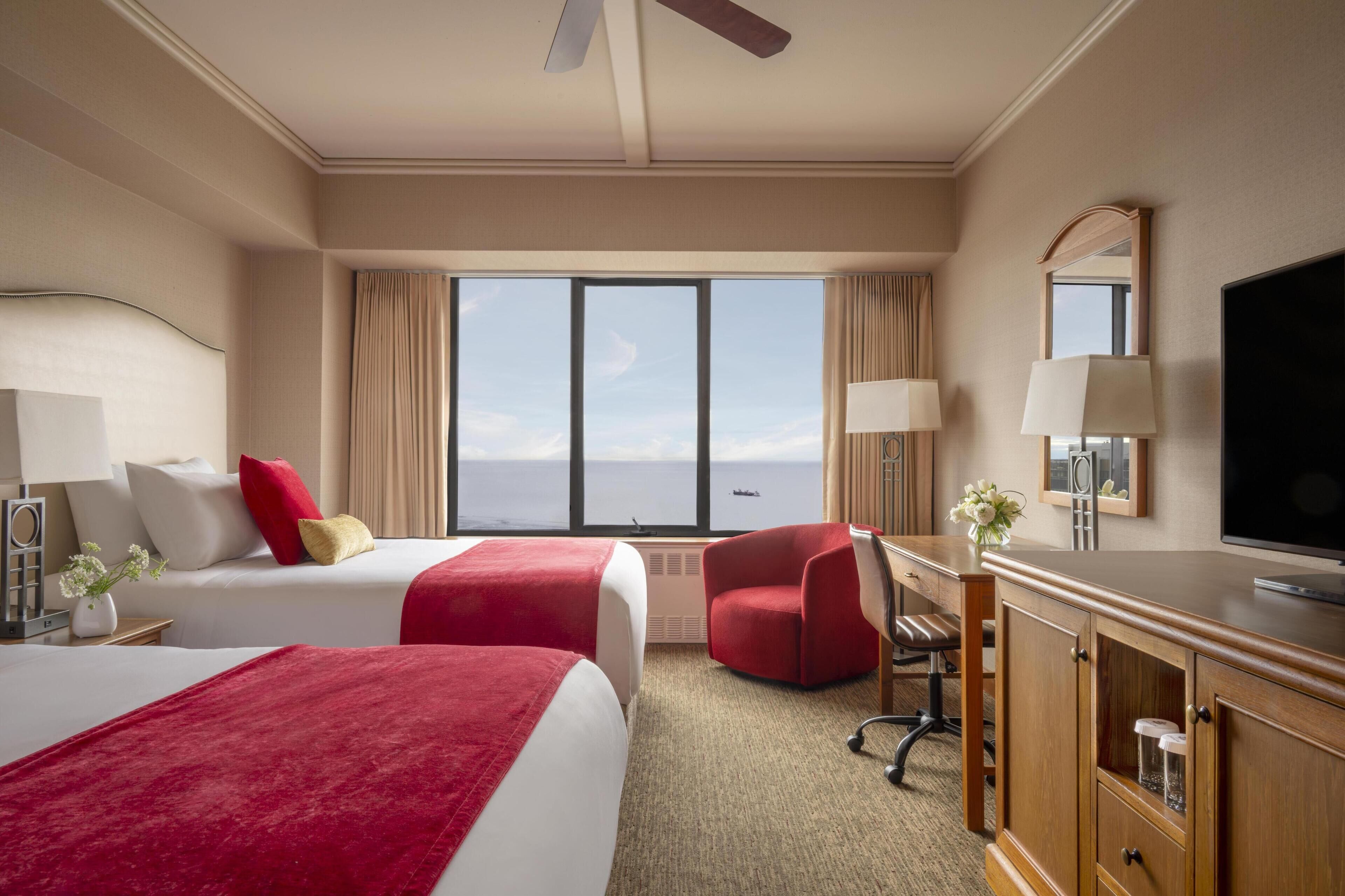Deluxe Room, 2 Double Beds | Premium bedding, down comforters, pillowtop beds, in-room safe