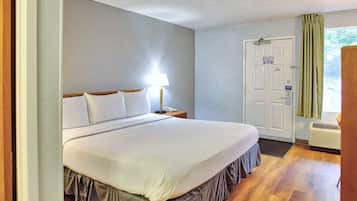 Individually furnished, blackout drapes, free WiFi, bed sheets