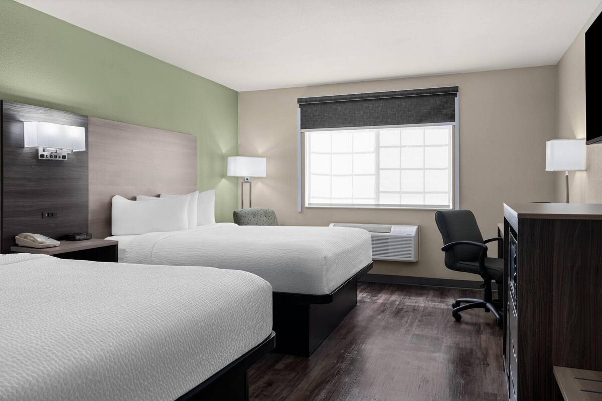 Room, 2 Queen Beds, Non Smoking | Premium bedding, desk, iron/ironing board, cribs (free)