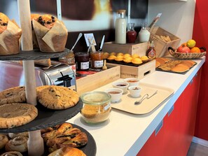 Morgenmadsbuffet hver dag mod et gebyr