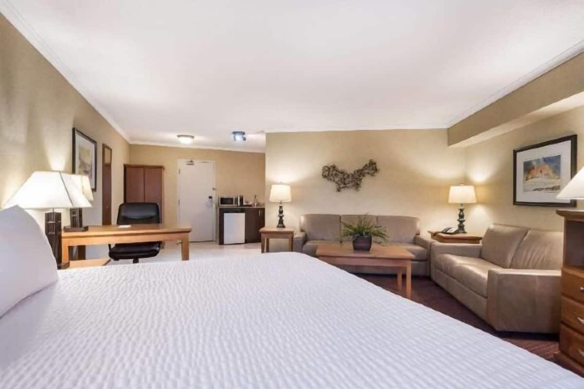 Premium bedding, blackout drapes, iron/ironing board, WiFi