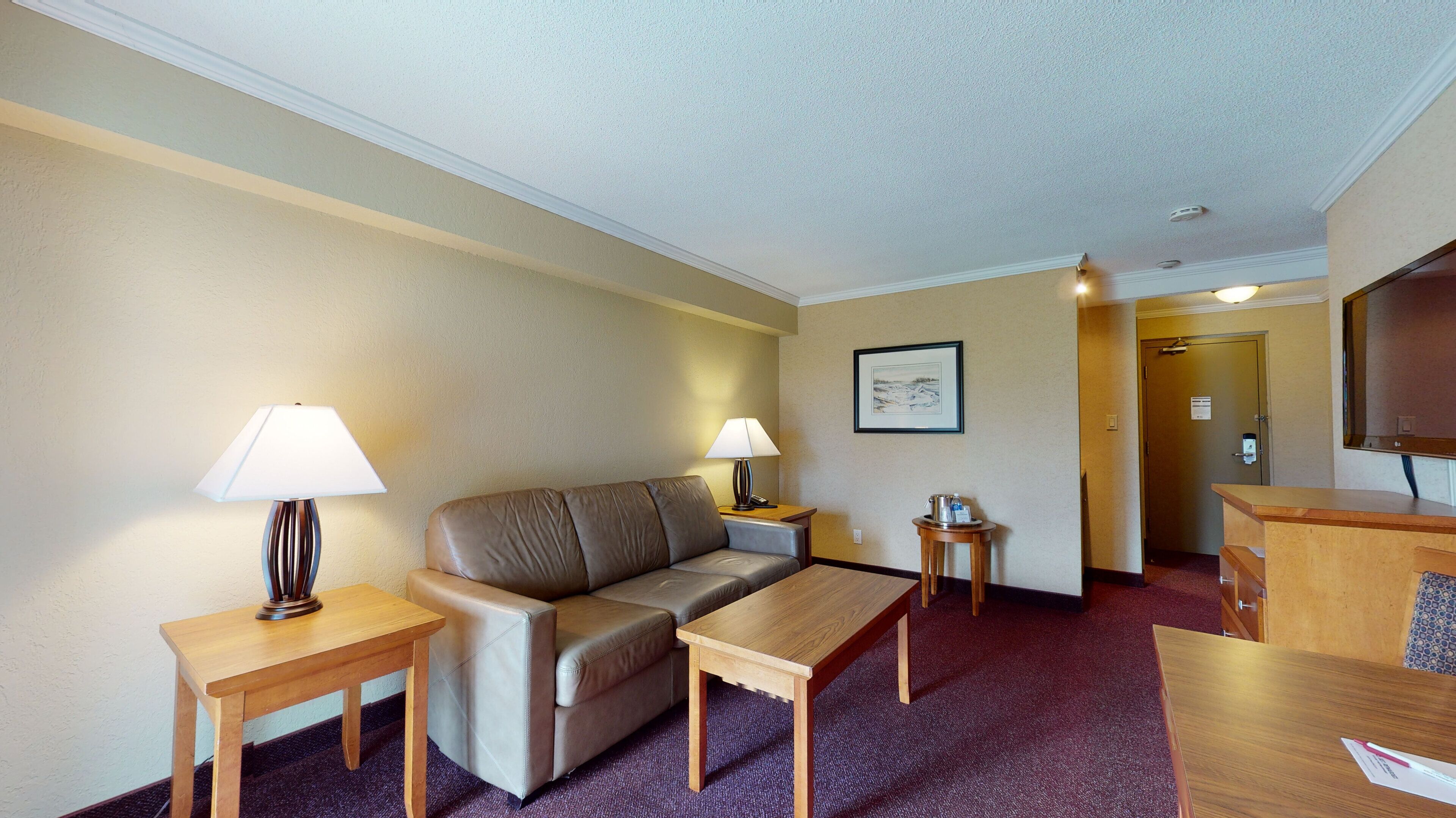 suite, 2 double beds, non smoking, refrigerator & microwave (living room;with sofabed) | living area | 42-inch lcd tv with cable channels, tv