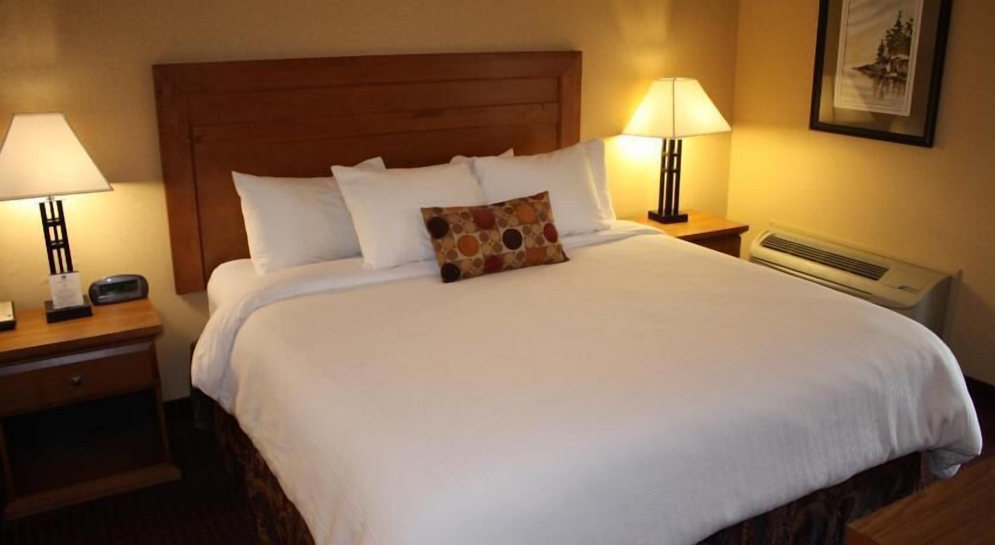 Premium bedding, blackout drapes, iron/ironing board, WiFi