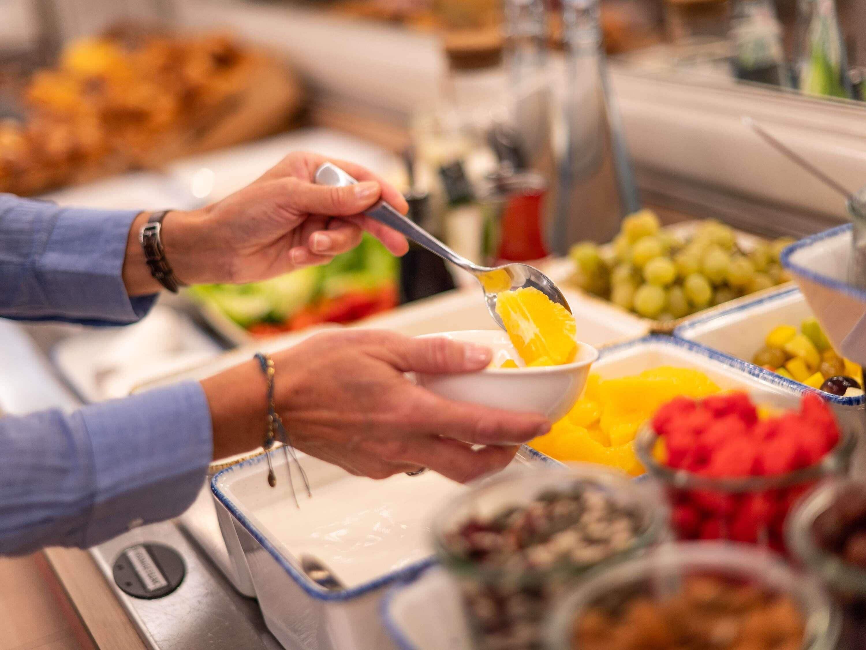 Tägliches nach Wunsch zubereitetes Frühstück gegen Gebühr
