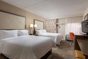 Premium bedding, pillowtop beds, in-room safe, desk