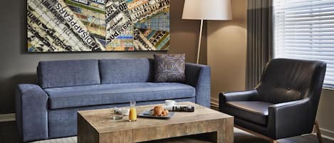 Suite, Multiple Beds (Zetta) | Premium bedding, down comforters, pillowtop beds, in-room safe