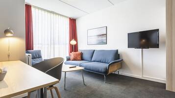 In-room safe, desk, laptop workspace, blackout drapes