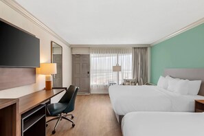 Habitación estándar, 2 camas de matrimonio, no fumadores | Escritorio, espacio para trabajar con un portátil, cortinas opacas