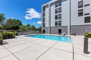 Outdoor pool, open 8:00 AM to 10:00 PM, pool umbrellas, sun loungers