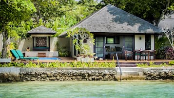 Chambre, 1 trÚs grand lit, piscine privée, vue lagon (Pacific Pool Villa) | Literie de qualité supérieure, mini-bar avec articles gratuits