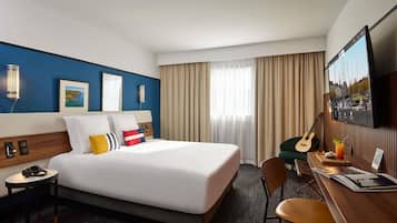 Minibar, in-room safe, desk, blackout curtains
