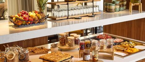 Daily buffet breakfast (EUR 21 per person)