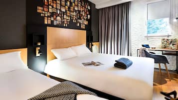 Standard Room, Multiple Beds | In-room safe, individually decorated, individually furnished, desk
