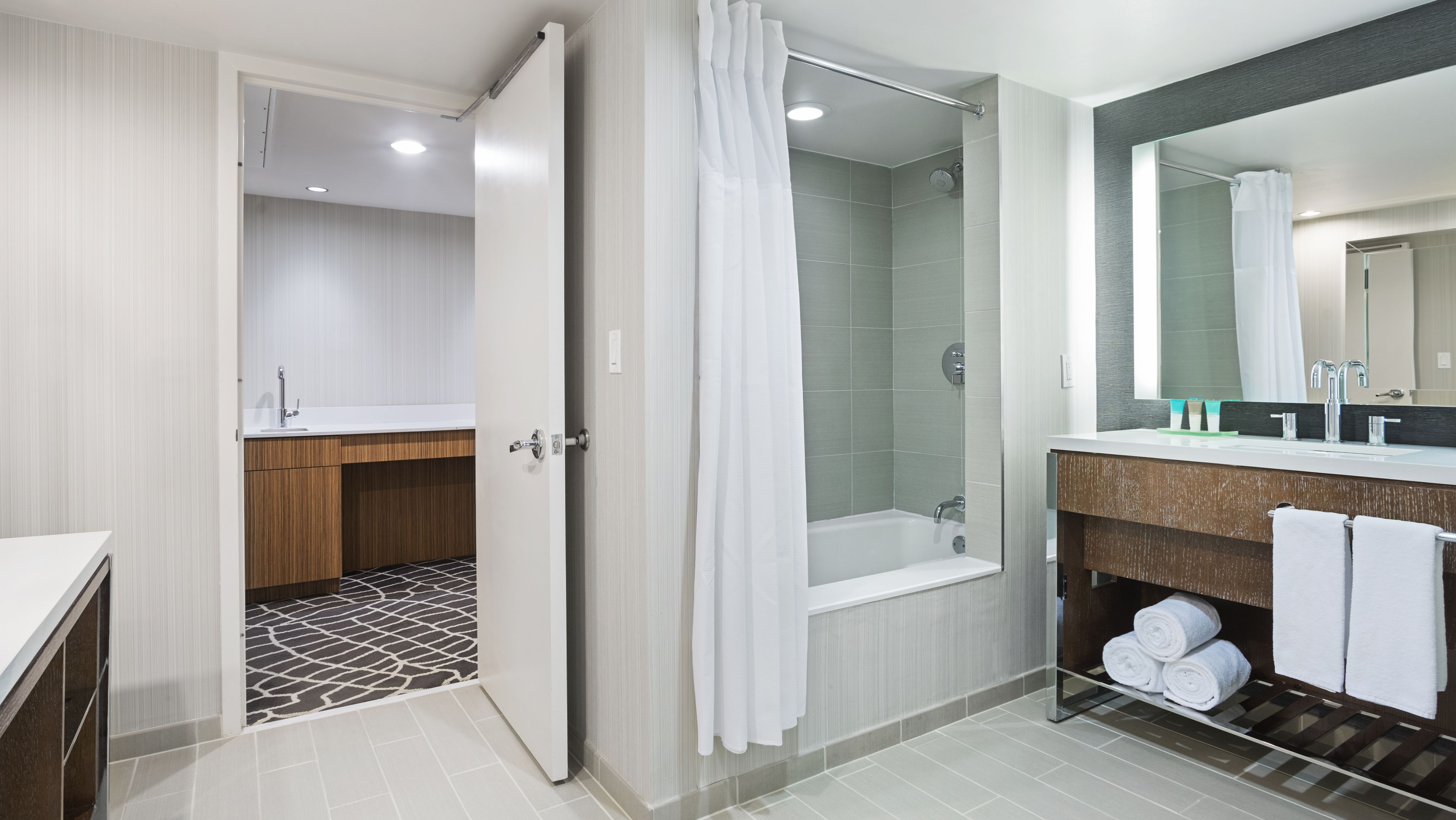 free toiletries, hair dryer, towels, soap