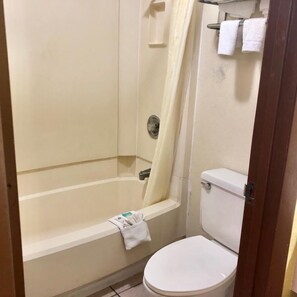 Standard Room, 1 King Bed, Non Smoking | Bathroom | Rainfall showerhead, hair dryer, towels, soap - Regency Inn (Concordia)