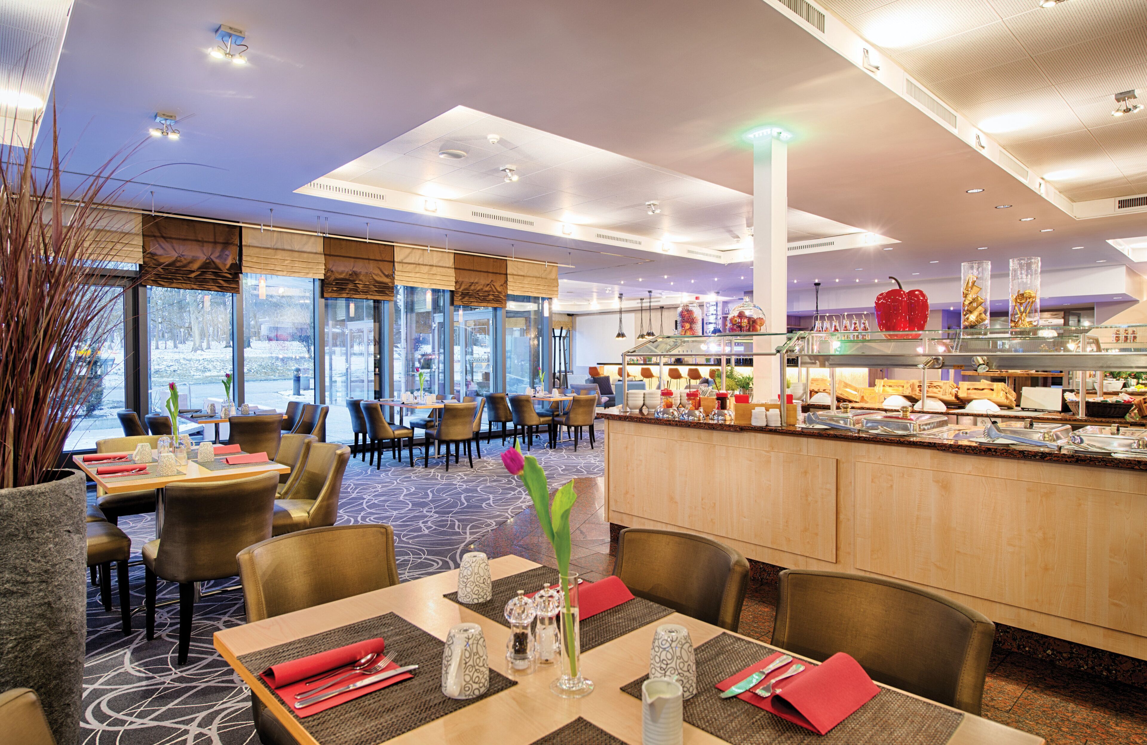 Daily buffet breakfast for a fee