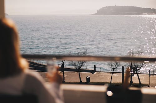 Double Room, Terrace, Sea View or Beach View | Premium bedding, down comforters, pillowtop beds, minibar