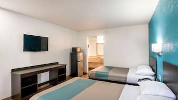 Desk, free WiFi, bed sheets