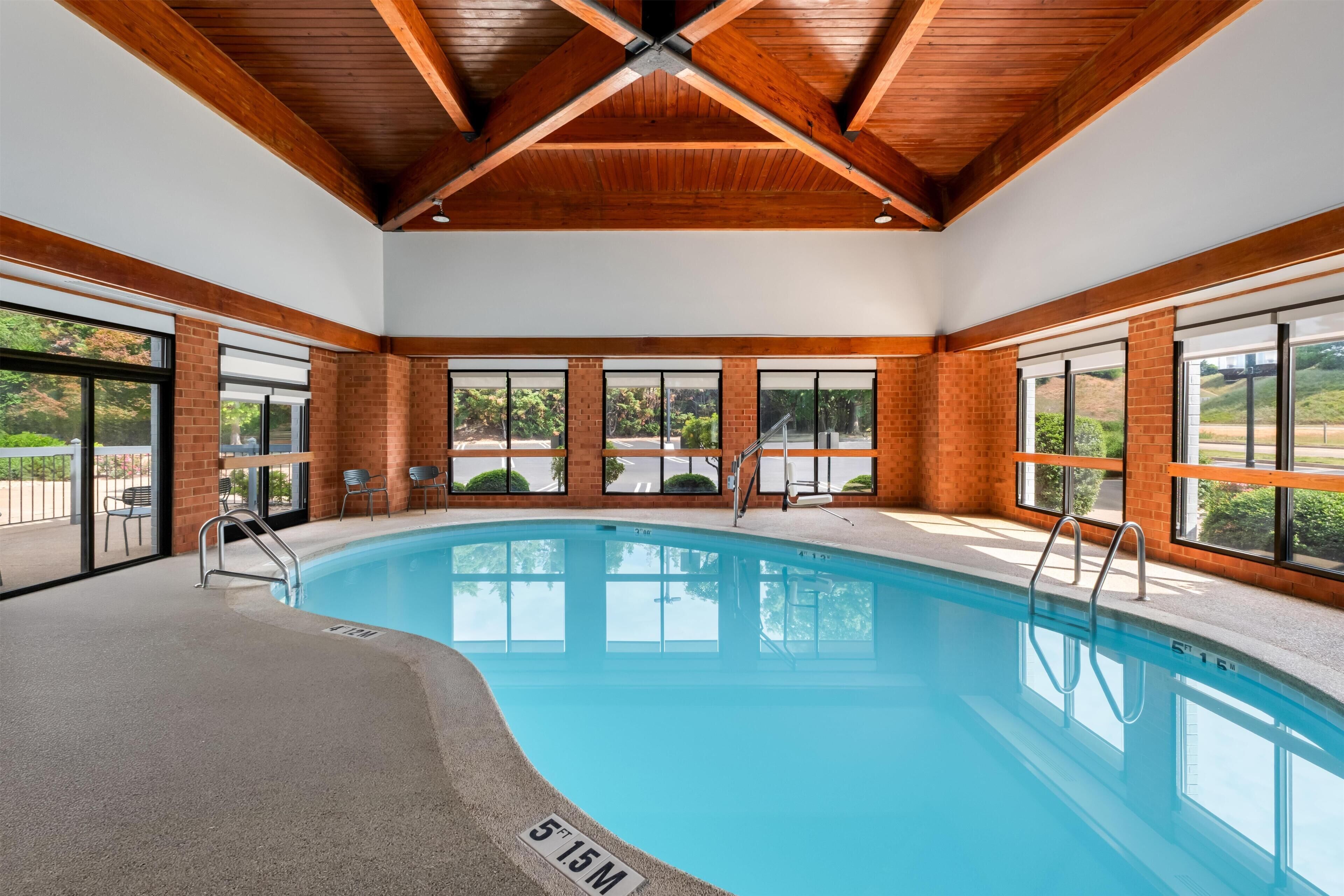 Indoor pool, outdoor pool