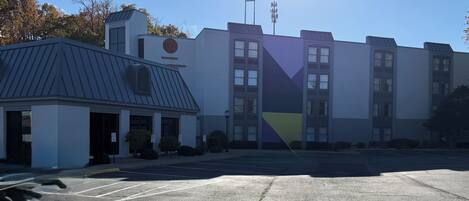 A szálláshely homlokzata