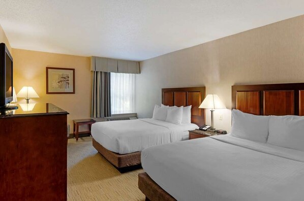 In-room safe, desk, laptop workspace, blackout curtains