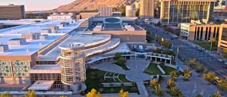 Blick von der Unterkunft