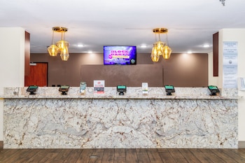 Reception area at Ellis Island Hotel