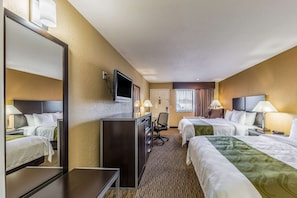 In-room safe, desk, iron/ironing board, free cribs/infant beds