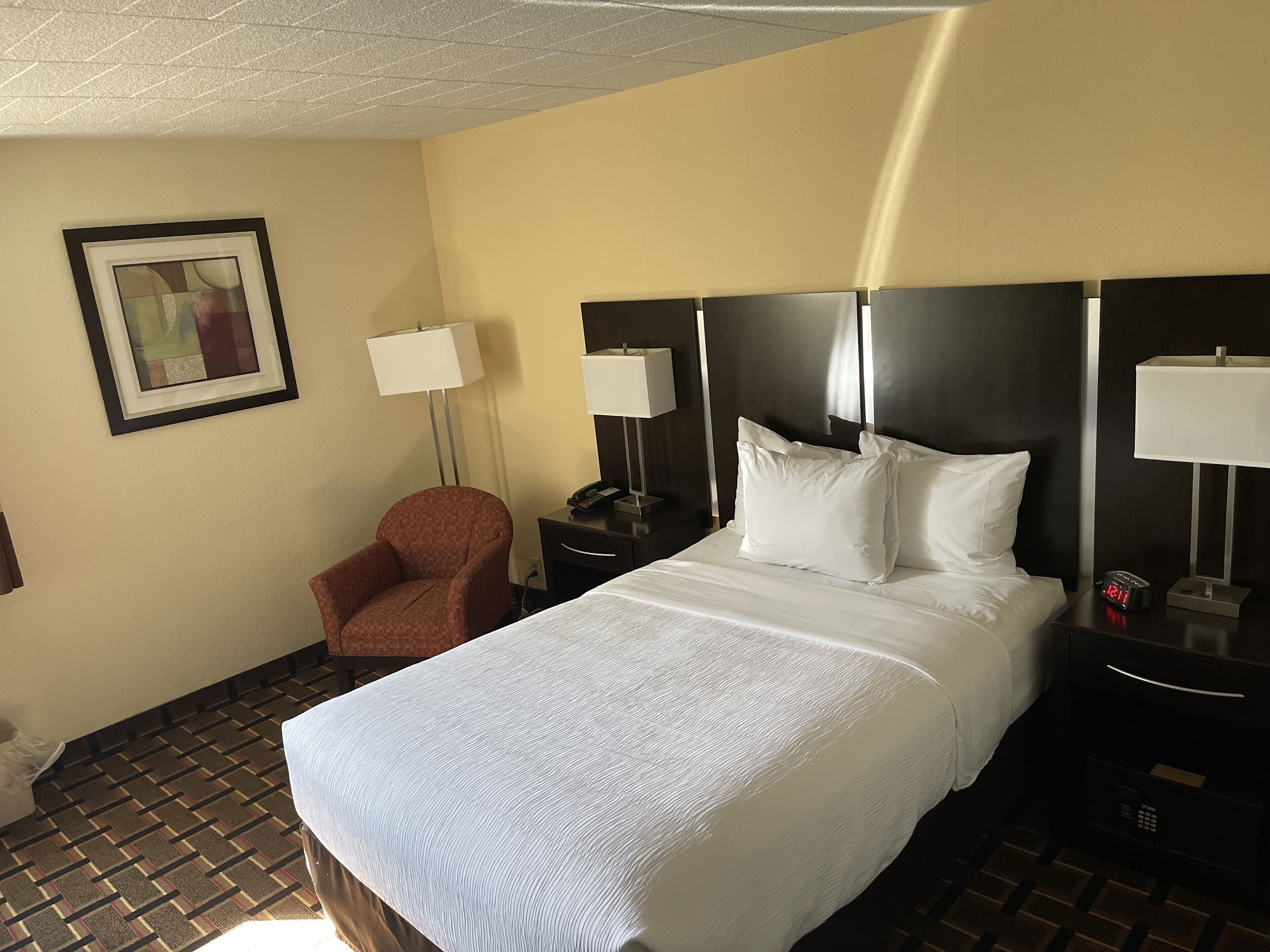 Room, 1 Double Bed, Non Smoking | Premium bedding, in-room safe, laptop workspace, blackout drapes