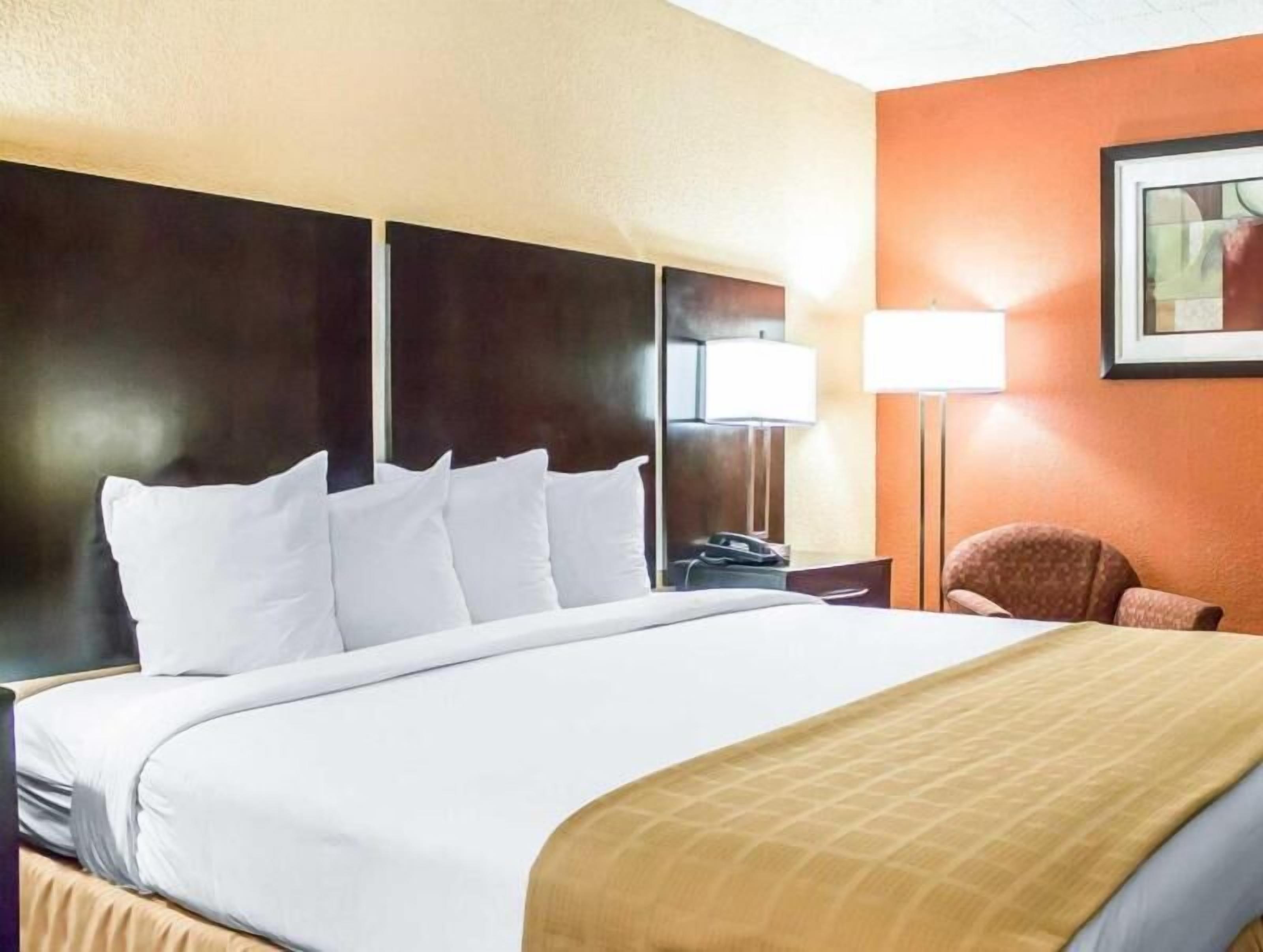Premium bedding, in-room safe, laptop workspace, blackout curtains