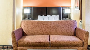 Suite, 1 King Bed, Non Smoking | Premium bedding, in-room safe, laptop workspace, blackout drapes