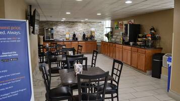 Free daily on-the-go breakfast