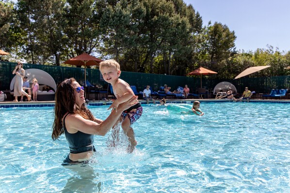 Indoor pool, seasonal outdoor pool