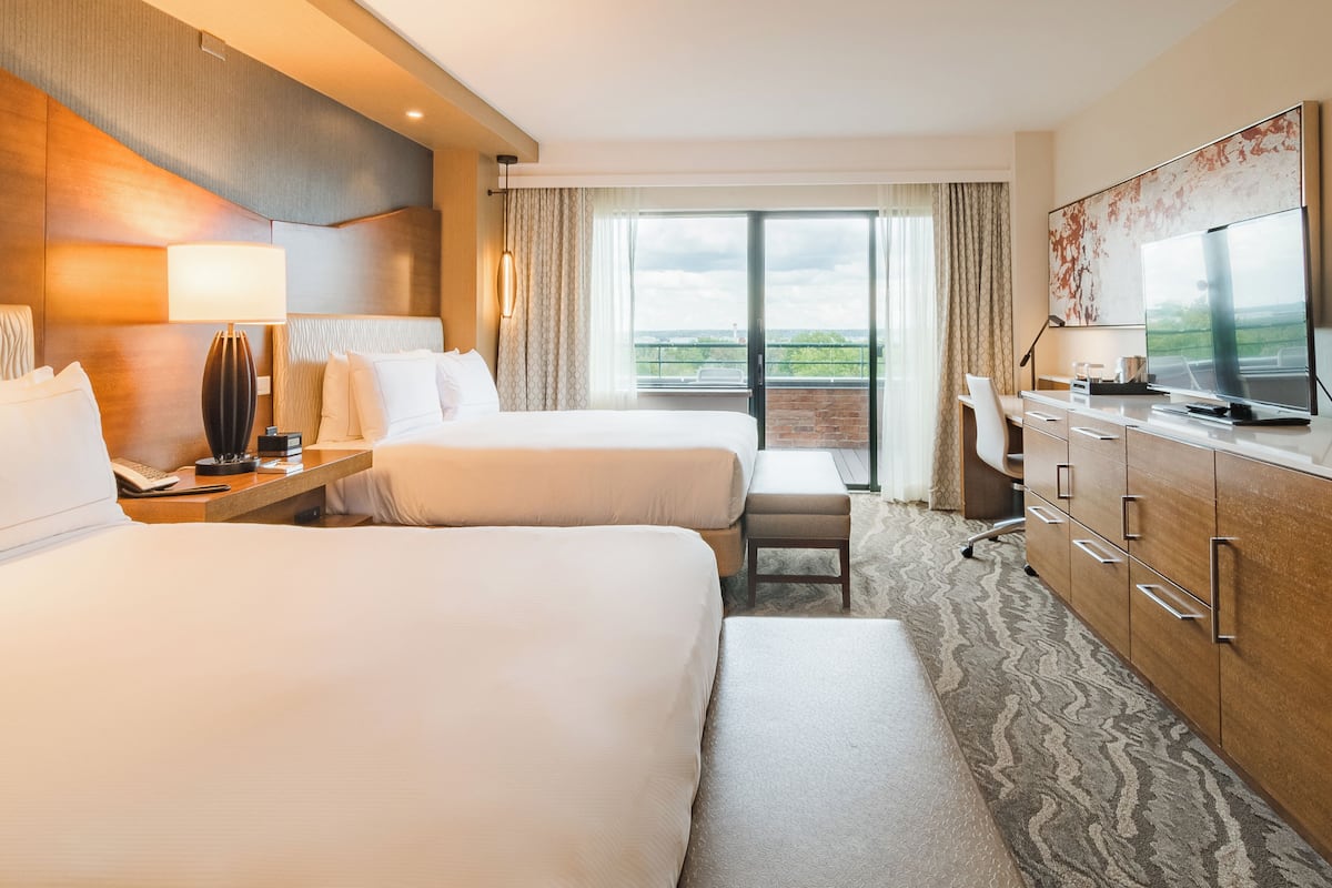 Room, 2 Queen Beds, Non Smoking, Balcony | 1 bedroom, Egyptian cotton sheets, premium bedding, pillow-top beds