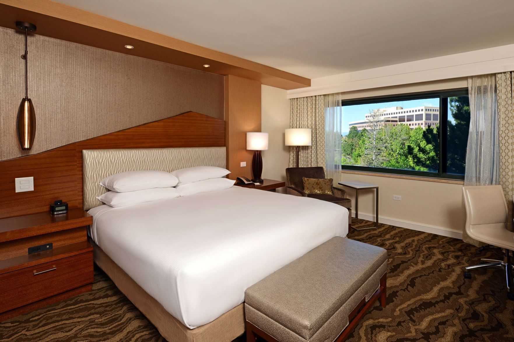 Egyptian cotton sheets, premium bedding, pillow-top beds, in-room safe