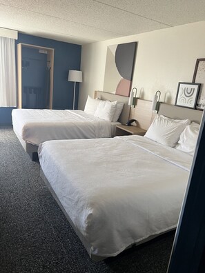 1 bedroom, hypo-allergenic bedding, down comforters, iron/ironing board