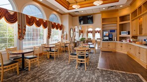 Free daily buffet breakfast 