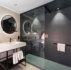 Eco-friendly toiletries, hair dryer, towels - LUGANODANTE Boutique & Lifestyle Hotel (Lugano)