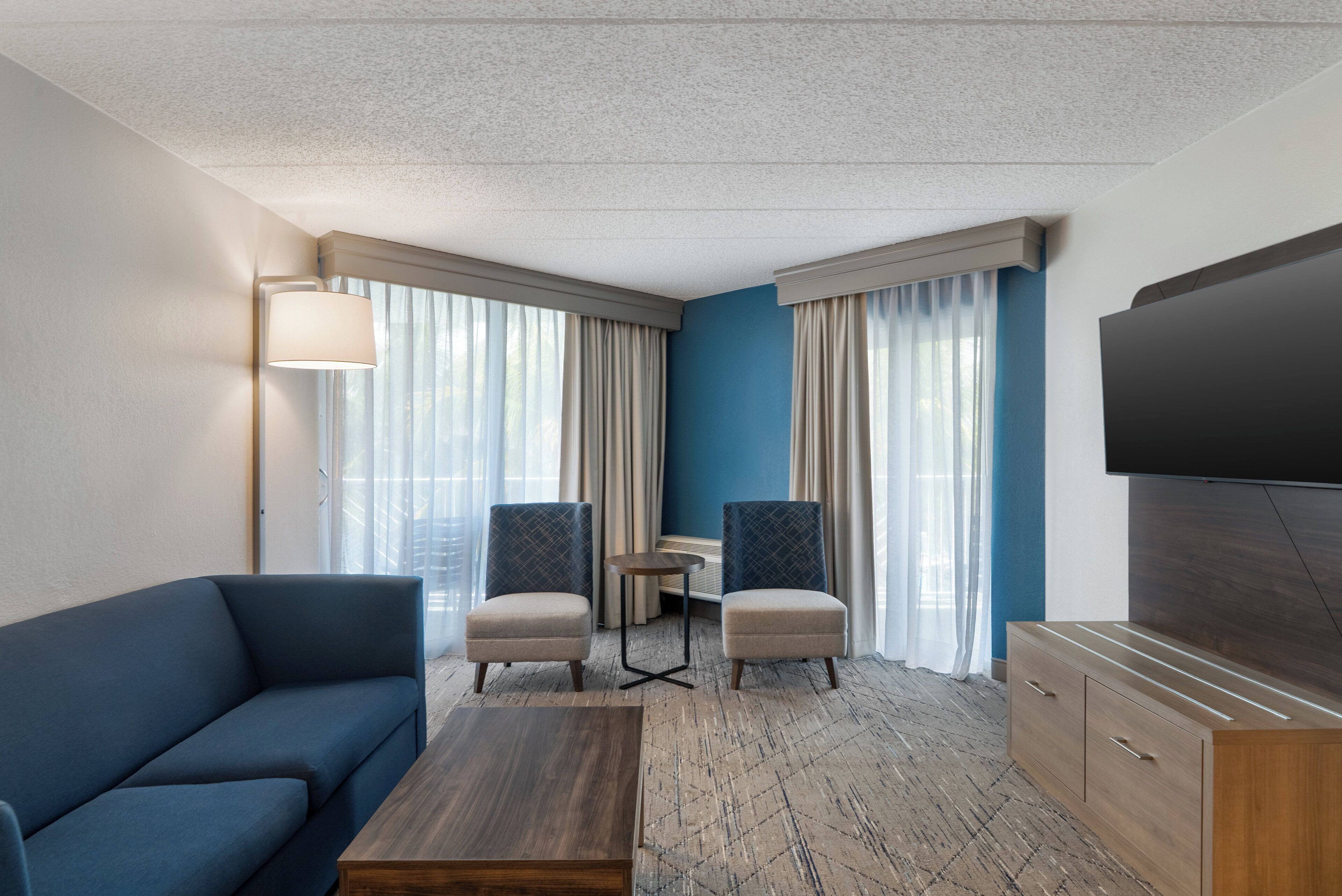 premium bedding, desk, iron/ironing board, free cots/infant beds