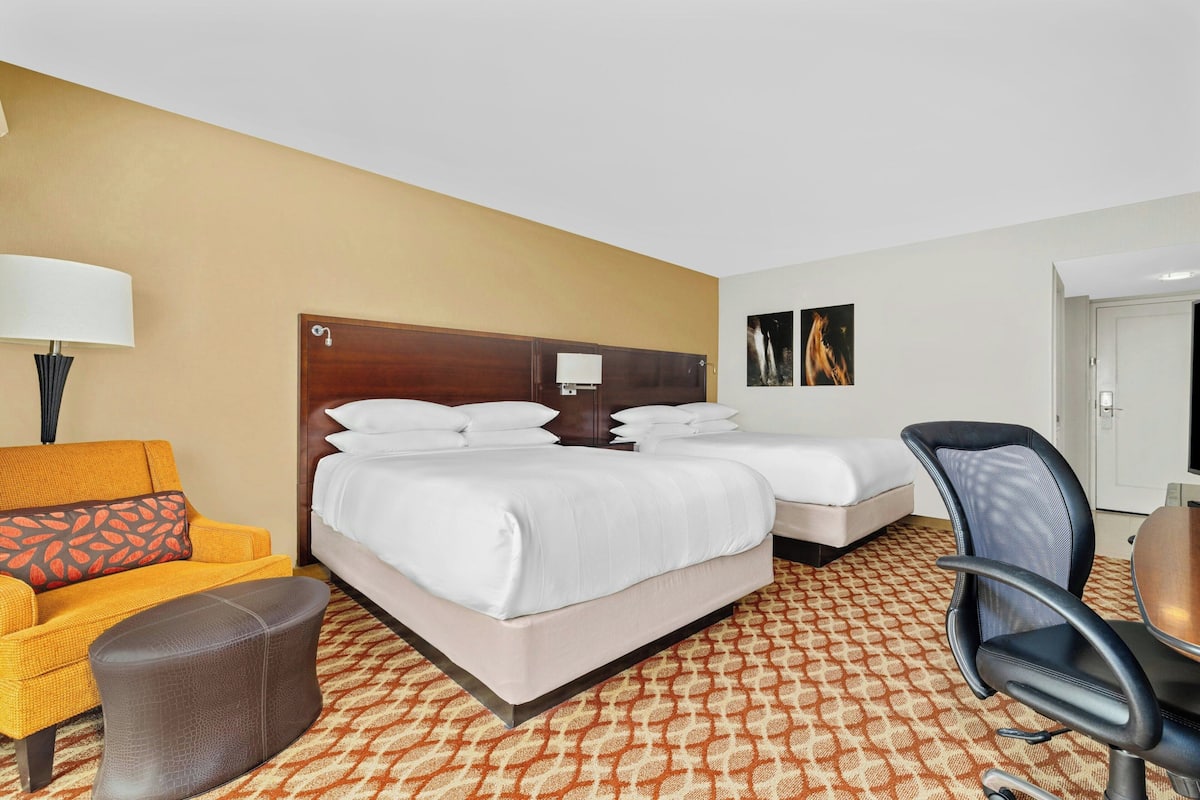 Premium bedding, down comforters, in-room safe, desk