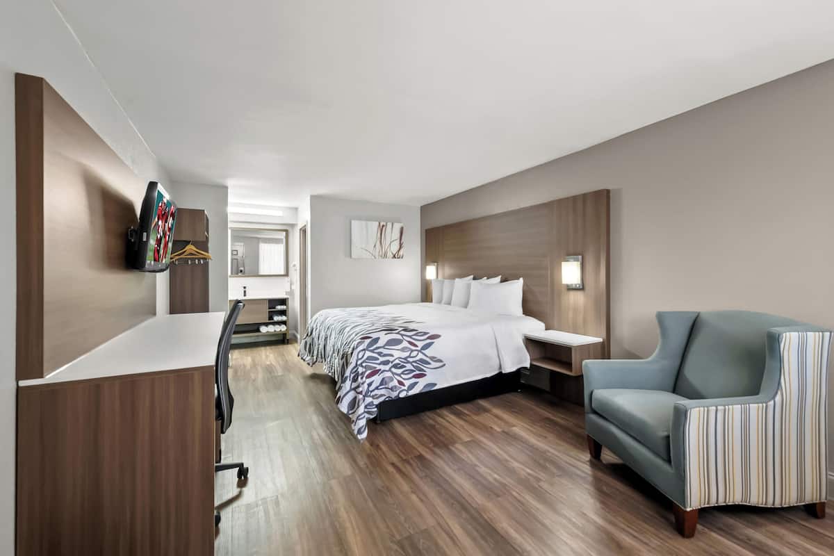 Bureau, espace de travail pour ordinateur portable, rideaux occultants