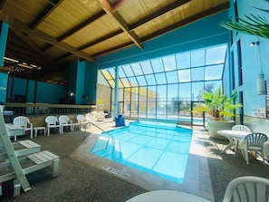 Indoor pool, outdoor pool