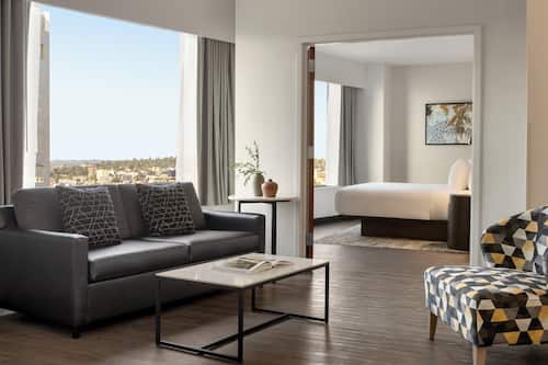 In-room safe, desk, laptop workspace, iron/ironing board