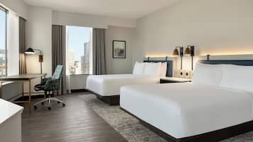 Hypo-allergenic bedding, in-room safe, desk, laptop workspace