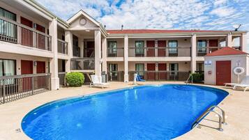 Seasonal outdoor pool, open 10:30 AM to 10:30 PM, free cabanas