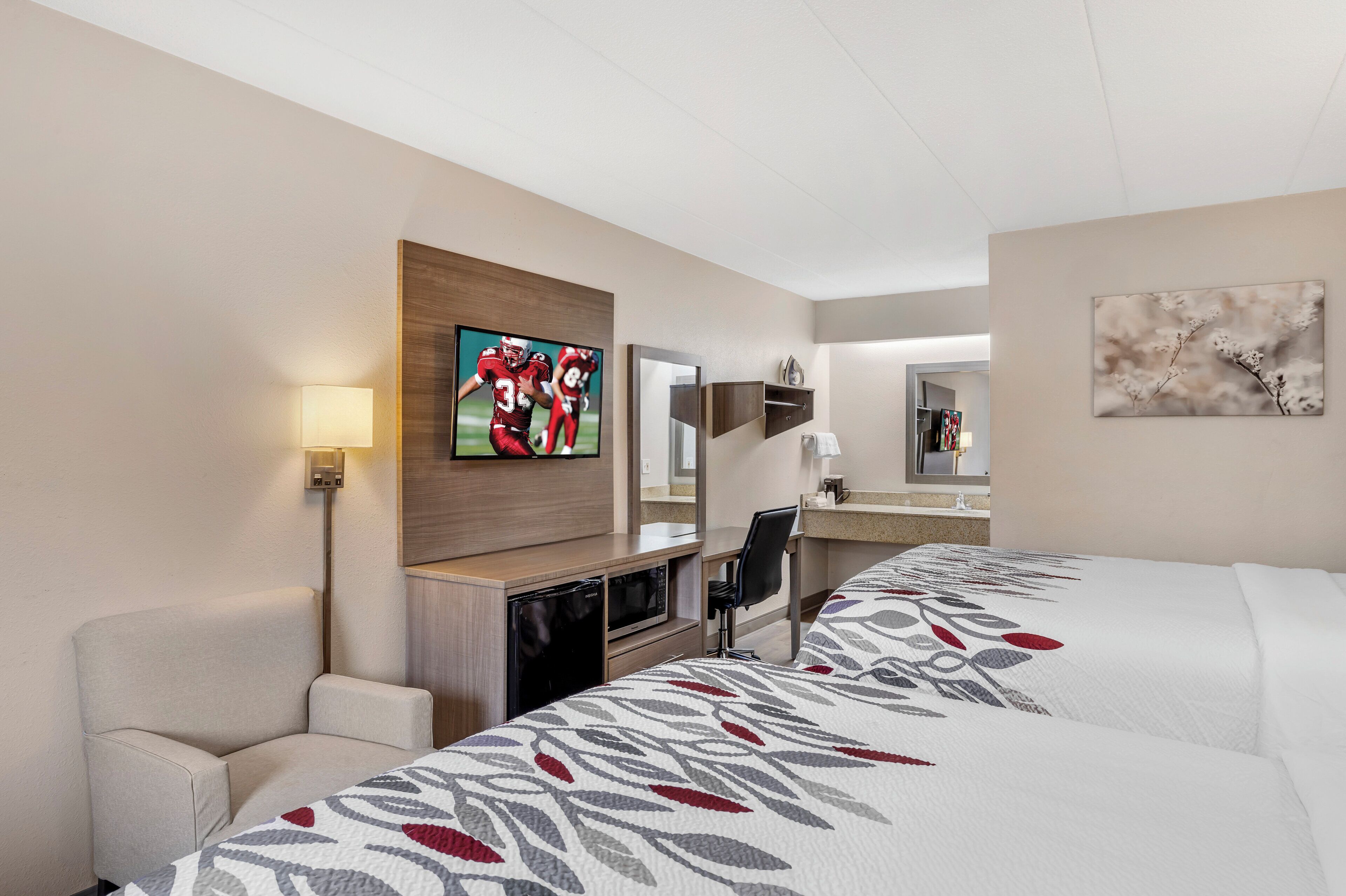 In-room safe, desk, blackout curtains, iron/ironing board